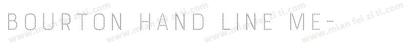 Bourton Hand Line Me字体转换